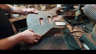 Hufschmid Guitars  Routing the pickup cavities [upl. by Digirb]