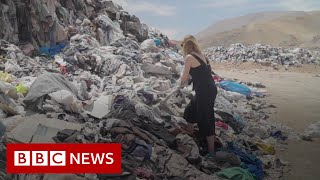 The fast fashion graveyard in Chiles Atacama Desert  BBC News [upl. by Tatianas]