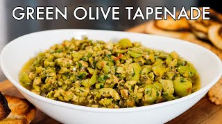 Green Olive Tapenade Recipe [upl. by Ravo592]