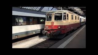 SBB ZÜRICH HB Fahrplanwechsel 202324 und Winteraufnahmen ❄️⛄️🎥 [upl. by Heidi171]