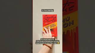 Ranking 15 Agatha Christie books in my collection part 1 ❤️📖 booktube books [upl. by Bergmann]