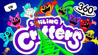 VR 360° Smiling Critters Roller Coaster in VR 360 Video [upl. by Ahsemrak]