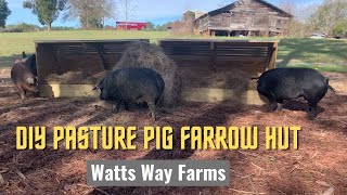 DIY Pasture Pig Farrowing Huts [upl. by Saunders169]