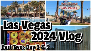 Las Vegas 2024 Vlog Part Two  Mandalay Bay Pool  Wynn Buffet  Ellis Island  Bavettes Steakhouse [upl. by Eecyac]