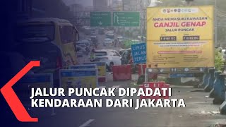 Ditengah Aturan Ganjil Genap Jalur Puncak Dipadati Kendaraan dari Arah Jakarta [upl. by Anelyak]