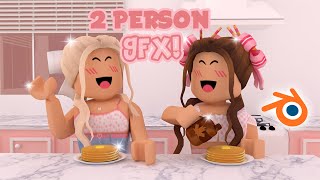 how to make a two person ROBLOX GFX using a rig  mxddsie ♡ [upl. by Troc]