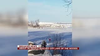 About 50 people rescued off Lake of the Woods [upl. by Deedee]