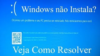 Erro No Windows não instala [upl. by Younglove]