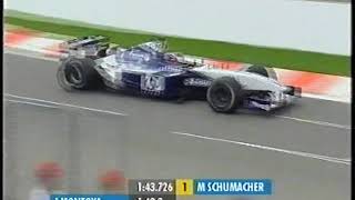 F1 Belgium 2002 Qualifying Montoya calling Räikkönen names Premiere [upl. by Kassaraba]