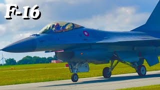 Rare F16 Pilot Does Crazy Manoeuvres Lands Then He Waves [upl. by Dorie]