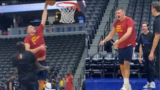 SUPER RARE  NOVEMBER 2023  Nikola Jokic POSTER DUNK  Once every LEAP YEAR [upl. by Akcire]