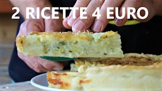 2 RICETTE TORTA DI FINOCCHI E FINOCCHI STUFATI con 4 EURO 2 ricetta di finocchi [upl. by Nonnel809]