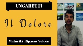 Ungaretti Il Dolore [upl. by Etnovert]