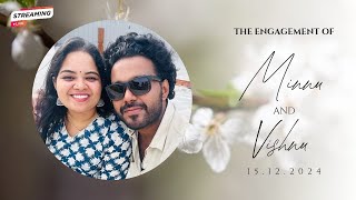 Engagement  Minnu Sager AE with Vishnu Ganesh B Live streaming [upl. by Ahsiniuq]