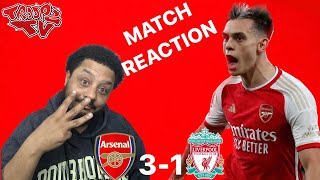 Arsenal 31 Liverpool  Troopz Match Reaction  JORGINHO BOSSED THE MIDFIELD [upl. by Oletha]