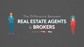 The Difference Between Real Estate Agents amp Brokers  The CE Shop [upl. by Ahgem639]