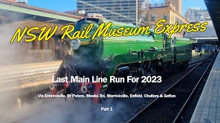 Steam Locomotive 3801  Last Main Line Run for 2023  Rail Museum Express  Part 1 [upl. by Namia]