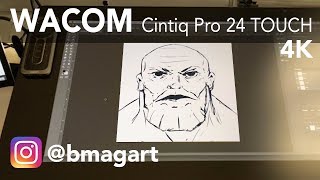 Wacom Cintiq Pro 24 4K Touch Quick Thoughts amp Sketch [upl. by Tindall2]