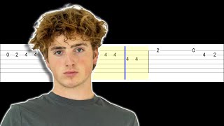 Benson Boone  Ghost Town Easy Guitar Tabs Tutorial [upl. by Ennayhc552]