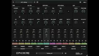 Inear Display updates Ephemere Glitch Percussion Synthesizer to v14 Win amp Mac VST3 amp AU [upl. by Notwal]