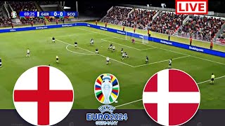 LIVE  Dänemark gegen England  UEFA Euro 2024  Spiel heute live  gameplay pes21 [upl. by Lawrence]