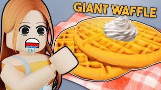 CRAVING SATISFIED  ROBLOX Eat a Huge Waffle [upl. by Charmaine]