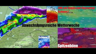 Turbulente Wetterwoche mit Luftmassengrenze samt Regen Schnee und Wind  weiterer Trend [upl. by Llib888]