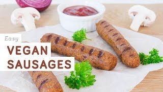 Easy vegan sausages recipe [upl. by Tiler]