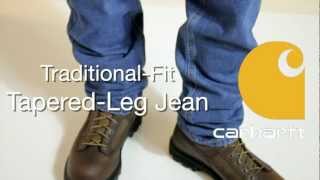 B18 Carhartt TraditionalFit TaperedLeg Jean [upl. by Alrick]