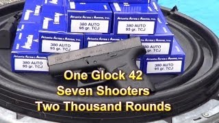 Glock 42  2000 round range day [upl. by Peta]