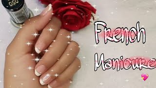 French Manicure adalah💅💗  Tutorial 😊😃 [upl. by Sosthina]