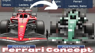 Ferrari F1 Car Concept Livery  Ala Mobile GP 2024  Like  Share  Subscribe [upl. by Pip]