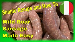 EP20  How to make a Fake Wild Boar Sausage the easy way [upl. by Norraf469]