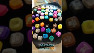 Unboxing 48 colour markerart meterials🎨🥰 art painting unboxing subscribe shorts [upl. by Dumm]