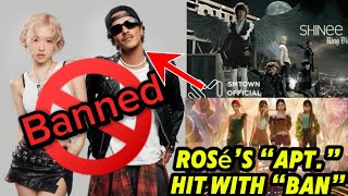 BLACKPINK Rosé’s “APT” Hit With “Ban” That Proves Its Massive Success  Kpop News  apt rosé [upl. by Emsmus]