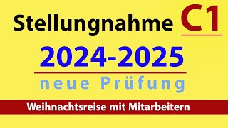 Stellungnahme C1  Brief schreiben 20242025  Prüfungsvorbereitung [upl. by Sears804]