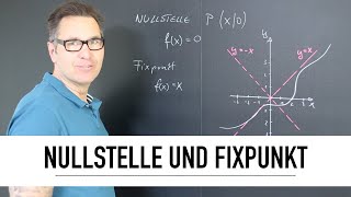 Wie berechne ich die Nullstelle und den Fixpunkt einer Funktion 1 amp 2 Mediane  Reelle Funktionen [upl. by Haroppiz6]