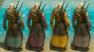 The Witcher 3 Blood and Wine  Where to buy Armor Dyes Merchant amp Color Showcase [upl. by Annairdua]