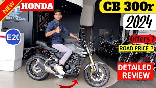 🎉2024 New Honda CB 300R  New Changes  On Road Price  Mileage  Detail Review in Hindi 🥰 [upl. by Annayrb40]