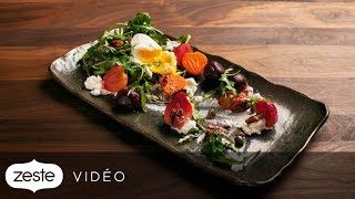 Recette de salade de betteraves et chèvre frais  Zeste [upl. by Rawdin166]