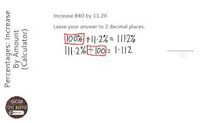 Percentages Increase By Amount Calculator Grade 3  OnMaths GCSE Maths Revision [upl. by Sparkie]