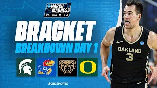 NCAA Tournament Bracket Day 1 Recap Oakland KNOCKS OUT Kentucky I March Madness I CBS Sports [upl. by Attah383]