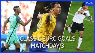 Classic EURO Goals  Matchday 3  Ronaldo Ibrahimović Ballack [upl. by Risser]