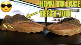 HOW TO LACE YEEZY BOOST 700 [upl. by Amiel]