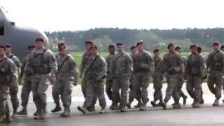 173d Infantry Brigade Combat Team Airborne Soldiers arrive in Poland [upl. by Anitnuahs890]