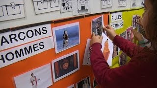 Légalité hommesfemmes enseignée en maternelle reportage dans une école  1301 [upl. by Immat]