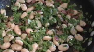 Rocket Beans  Butter Beans with Bacon and Rocket [upl. by Imoan]