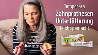 DinaBase7 Die Zahnprothesen Unterfütterung für zu Hause  Never2Late [upl. by Adiuqal478]