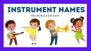 Musical Instruments names l basic learn Musical Instruments names l Musical Instruments for kids [upl. by Cory91]