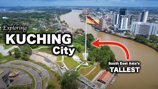 Kuching City 2024 with Tallest Flag Pole in ASEAN [upl. by Ecinahc861]